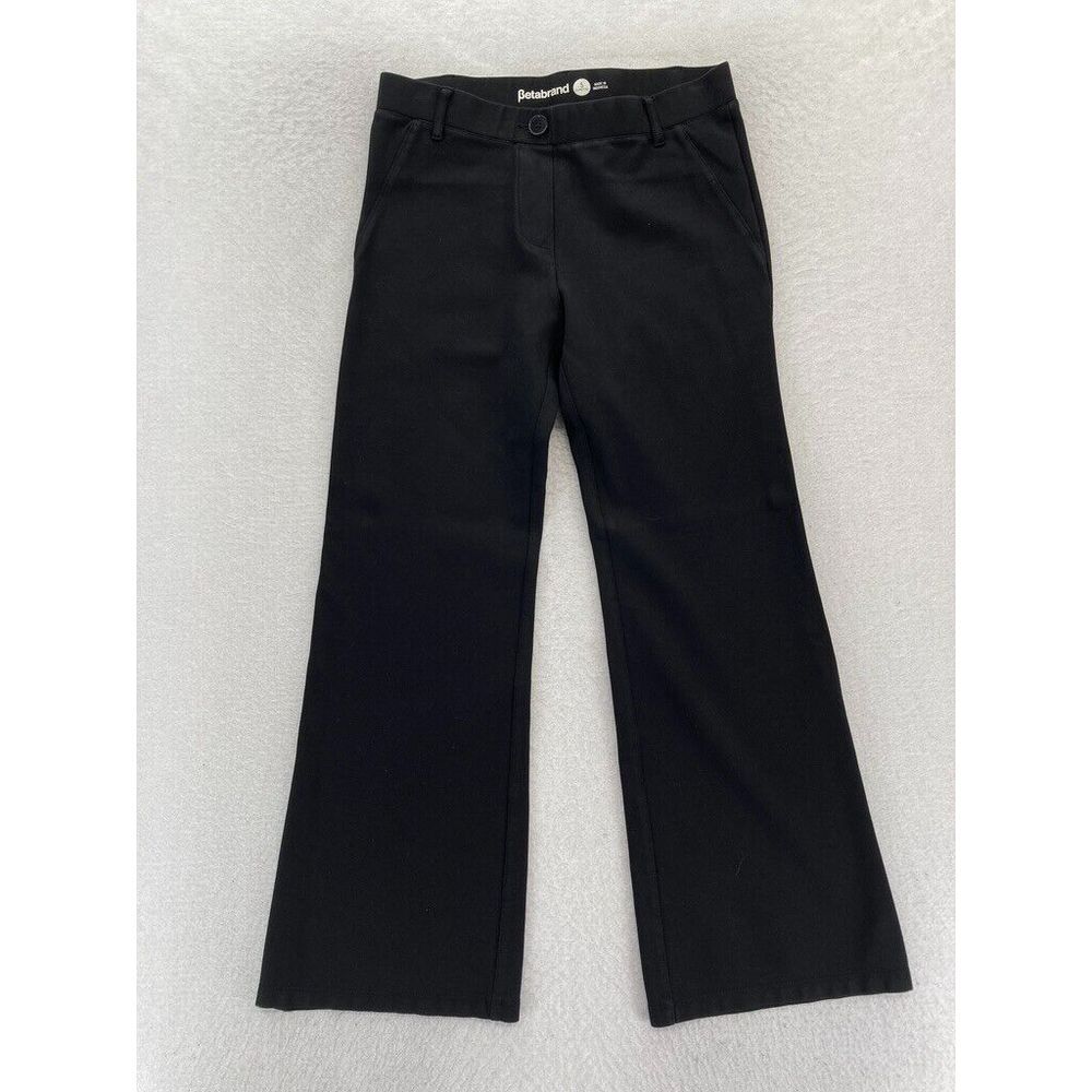 Betabrand Classic Dress Pants Women's Small Petite Black Stretch Yoga Pull On